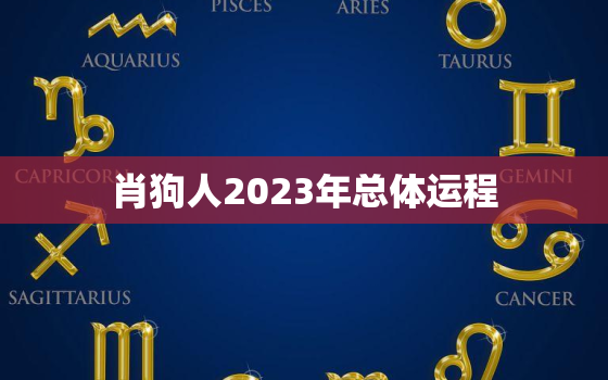 肖狗人2023年总体运程，属狗人2023年年运势及运程