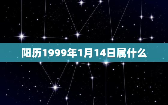 阳历1999年1月14日属什么，1999年1月14日是什么命