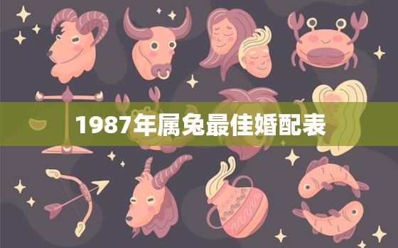 1987年属兔最佳婚配表，1987年属兔的最佳婚配