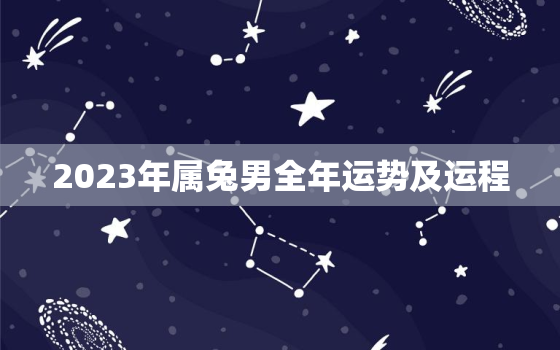 2023年属兔男全年运势及运程，2023年属兔男全年运势及运程图