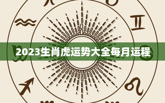 2023生肖虎运势大全每月运程，2023属虎的运势和财运每月