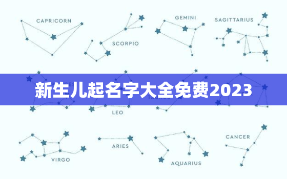 新生儿起名字大全免费2023，2020新生儿取名字大全免费