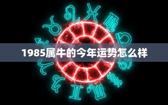 1985属牛的今年运势怎么样，1985属牛今年运势如何