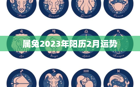 属兔2023年阳历2月运势，2023年属兔人的每月运势