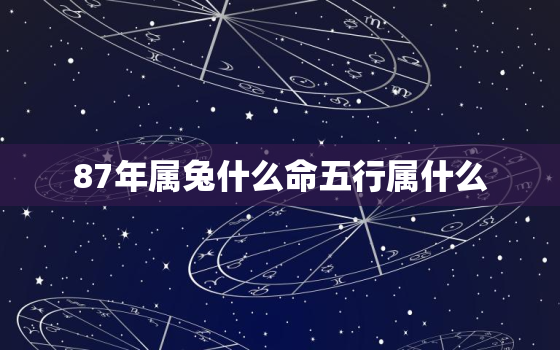 87年属兔什么命五行属什么，87年属兔五行什么属性