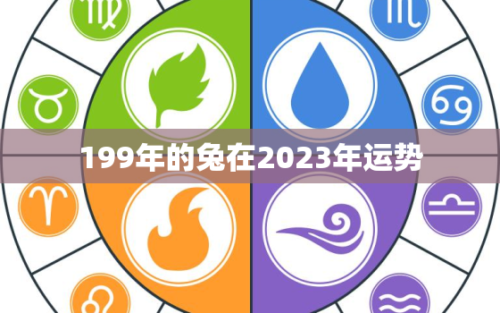 199年的兔在2023年运势，1999年兔2023年运势