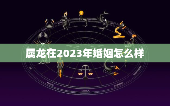 属龙在2023年婚姻怎么样，属龙在2023年婚姻怎么样女