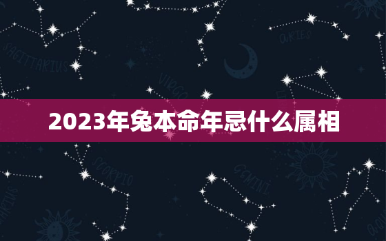 2023年兔本命年忌什么属相，2023年本命年禁忌