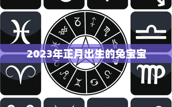 2023年正月出生的兔宝宝，2023年正月出生的兔宝宝五行缺什么