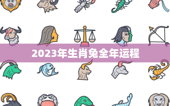 2023年生肖兔全年运程，87年属兔人最穷不过36岁