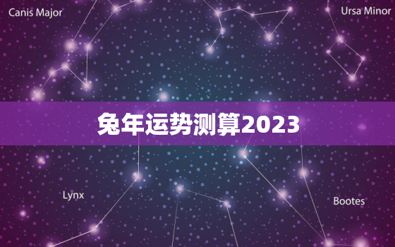 兔年运势测算2023，兔年运势测算2022