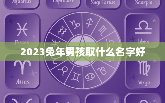 2023兔年男孩取什么名字好，2023兔年女孩取什么名字好听