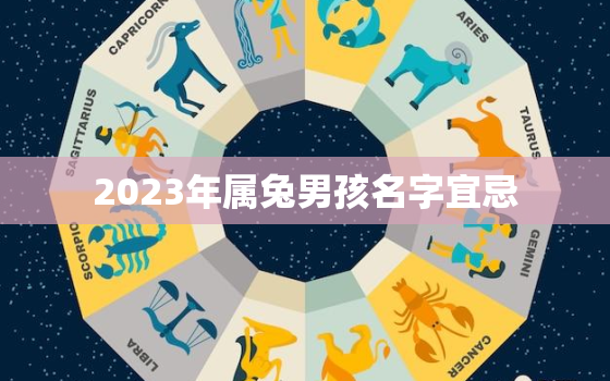 2023年属兔男孩名字宜忌，2023属兔男孩最吉利的名字