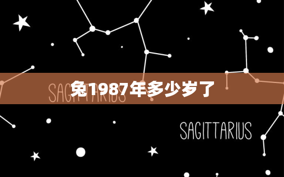 兔1987年多少岁了，属兔1987年多大年龄