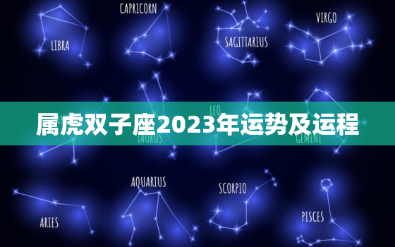 属虎双子座2023年运势及运程，属虎双子座2020下半年感情运