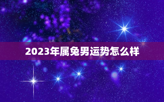 2023年属兔男运势怎么样，属兔男2023年每月运势及运程