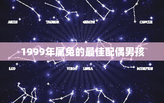 1999年属兔的最佳配偶男孩，1999属兔的男孩最佳婚配是什么