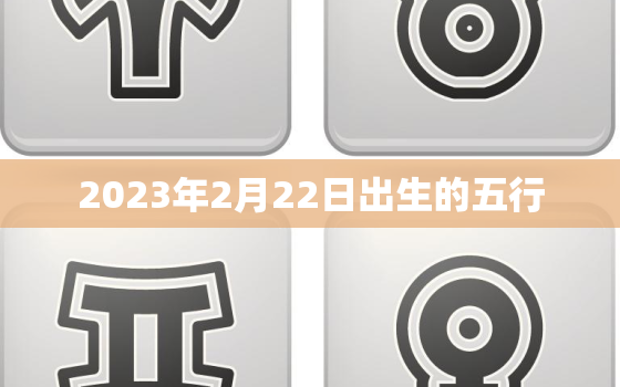 2023年2月22日出生的五行，2023年2月3号出生属什么