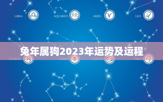 兔年属狗2023年运势及运程，属狗人兔年运势2023