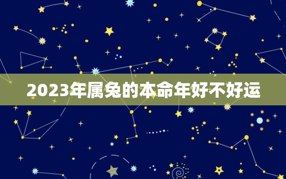 2023年属兔的本命年好不好运，2023年本命年