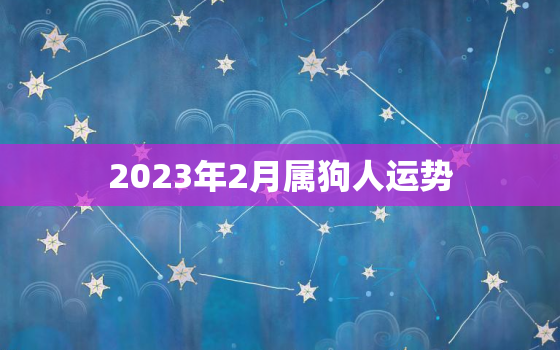 2023年2月属狗人运势，2023年属狗人的运势如何