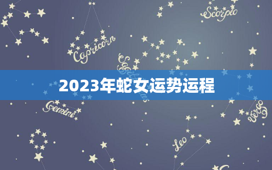 2023年蛇女运势运程，2023年蛇女运势运程详解