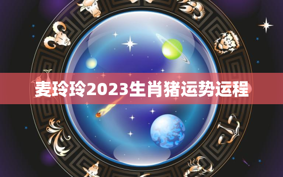 麦玲玲2023生肖猪运势运程，麦玲玲2021年猪生肖运势