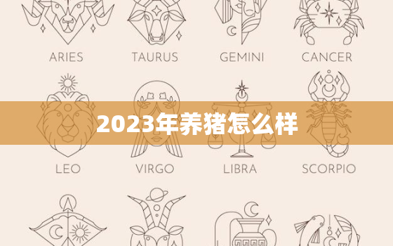 2023年养猪怎么样，养猪多少头一年赚20万