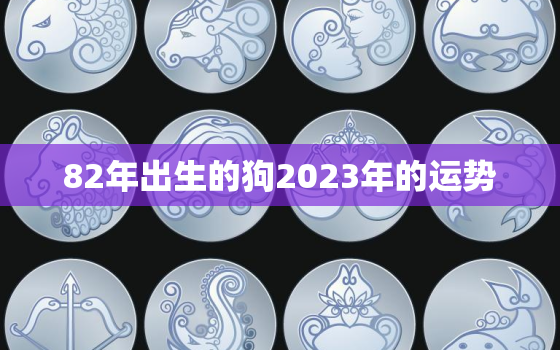 82年出生的狗2023年的运势，82年属狗人2023年运势如何