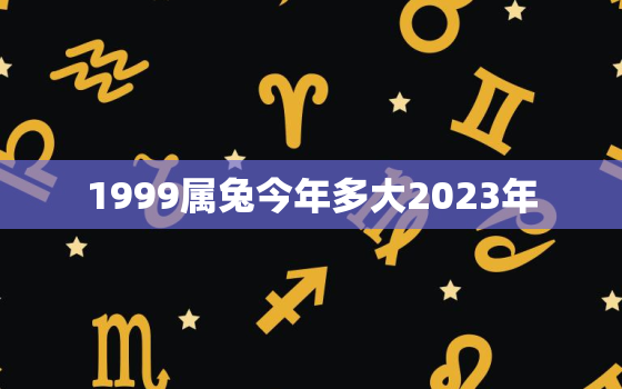 1999属兔今年多大2023年，1999属兔的今年多大2020年