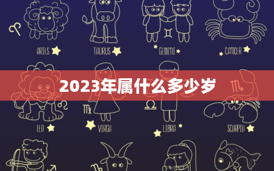 2023年属什么多少岁，2023年属什么生肖多少岁