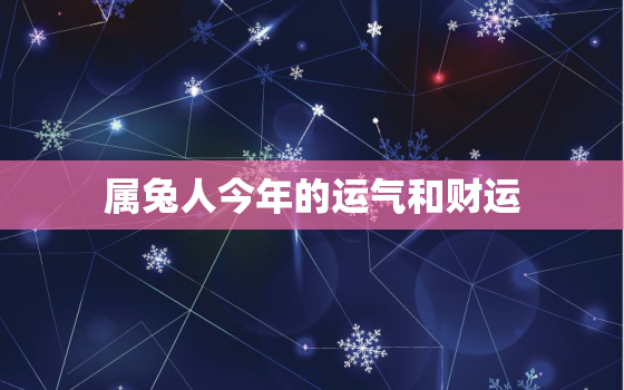 属兔人今年的运气和财运，属兔人今年的运气和财运2022