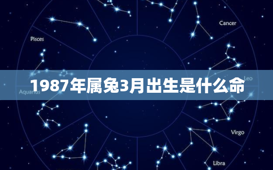 1987年属兔3月出生是什么命，1987年3月属兔是什么命格