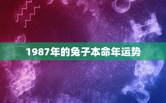 1987年的兔子本命年运势，1987属兔本命年是哪一年