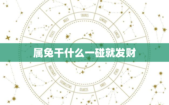 属兔干什么一碰就发财，87年属兔36岁必有一死