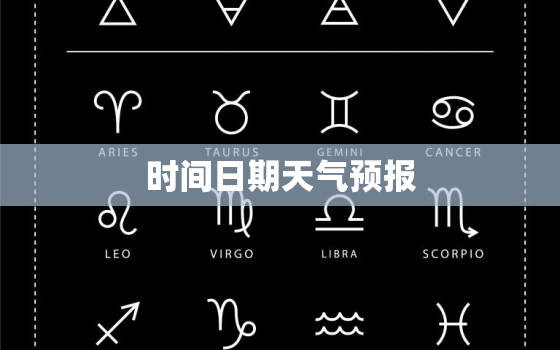 时间日期天气预报，时间日期天气预报怎样能出现屏幕上