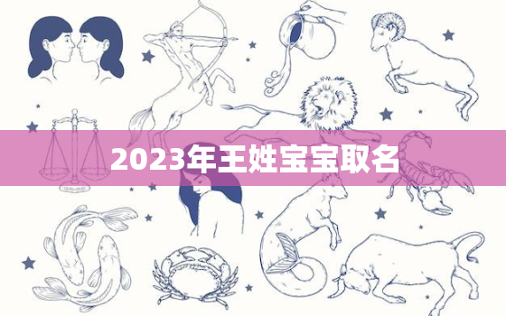 2023年王姓宝宝取名，王姓2022年取名