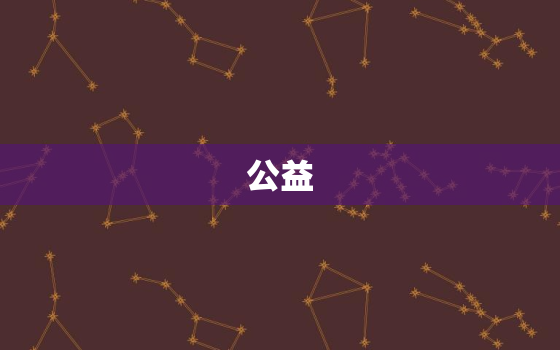 公益，公益一类和公益
的区别