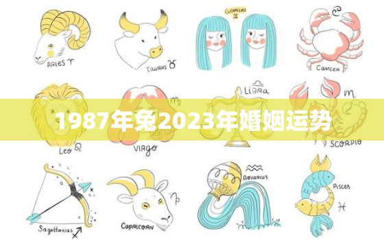 1987年兔2023年婚姻运势，87年兔2023年运势及运程每月运程