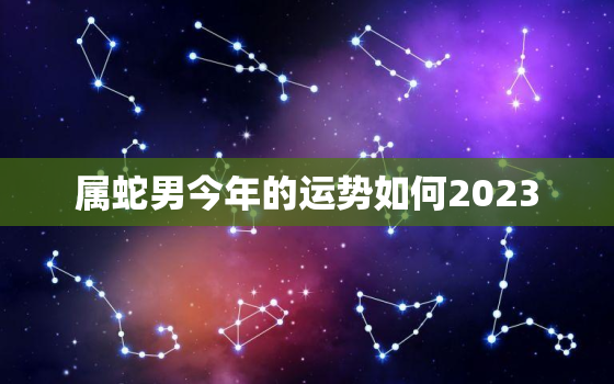 属蛇男今年的运势如何2023，属蛇男今年的运势如何2020