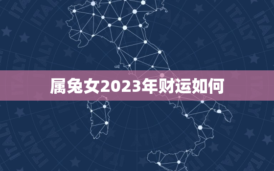 属兔女2023年财运如何，属兔女2023年财运如何呢