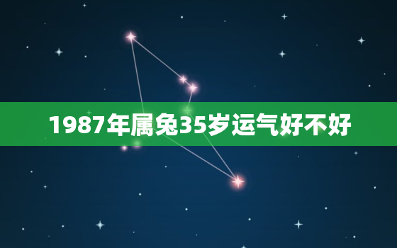 1987年属兔35岁运气好不好，1987年属兔35岁以后命运