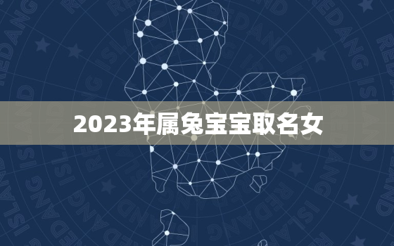 2023年属兔宝宝取名女，2023年兔宝宝名字