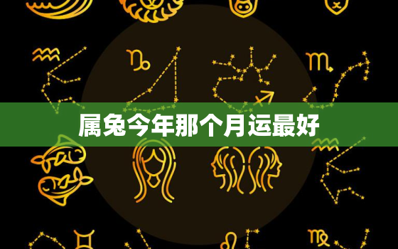 属兔今年那个月运最好，属兔2021年几月财运最旺