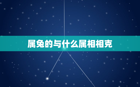 属兔的与什么属相相克，属兔的与什么属相相克相冲