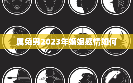 属兔男2023年婚姻感情如何，属兔在2023年婚姻怎么样