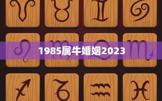 1985属牛婚姻2023，1985属牛2021年婚姻