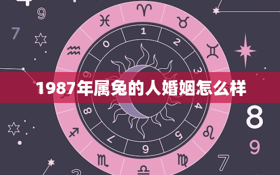 1987年属兔的人婚姻怎么样，1987年属兔的婚姻状况