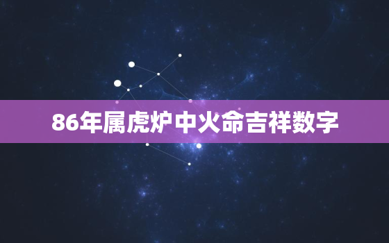 86年属虎炉中火命吉祥数字，1986年属虎炉中火命