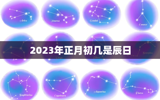 2023年正月初几是辰日，2023年正月初几是辰日还是酉日